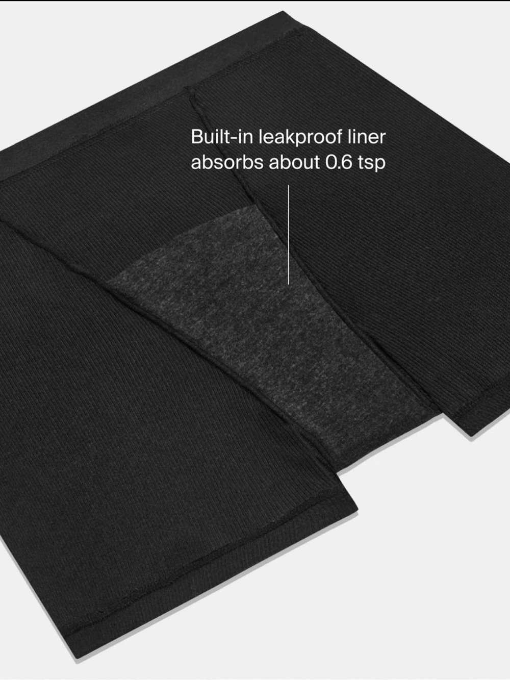Knix Leakproof Logo Modal Rib Boxer Brief - Picture 6 of 8